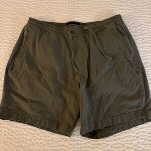 Abercrombie & Fitch Stretch Olive Shorts